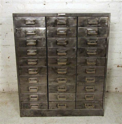 vintage steel filing cabinet|old metal file cabinet 3x5.